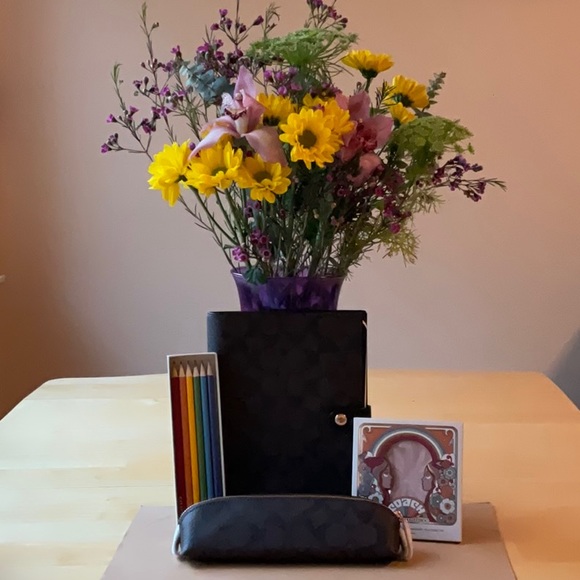 βοΈπβοΈ COACH BROWN NOTEBOOK BUNDLE πβοΈπ NWT βοΈπβοΈ - Picture 7 of 16